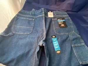 Pantalones de mezclilla para hombre Dickies azul talla 42 x 30 nuevos con etiquetas pierna recta carpintero ajuste relajado - Imagen 1 de 8