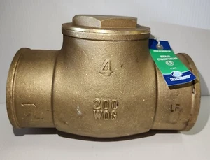 " ON SALE " 4" SWEAT SWING CHECK VALVE BRASS ( EVERFLOW ) - Picture 1 of 9