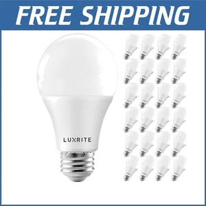 Long-Lasting 24-Pack A19 LED Light Bulbs - 1600 Lumens, Dimmable, Enclosed Use - Picture 1 of 9