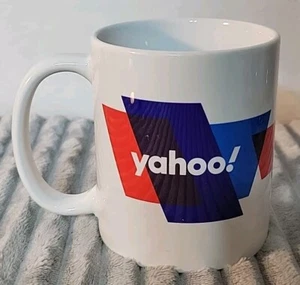 Cool Vtg Yahoo Coffee Mug Cup Internet Web Email History Dot Com - Picture 1 of 7