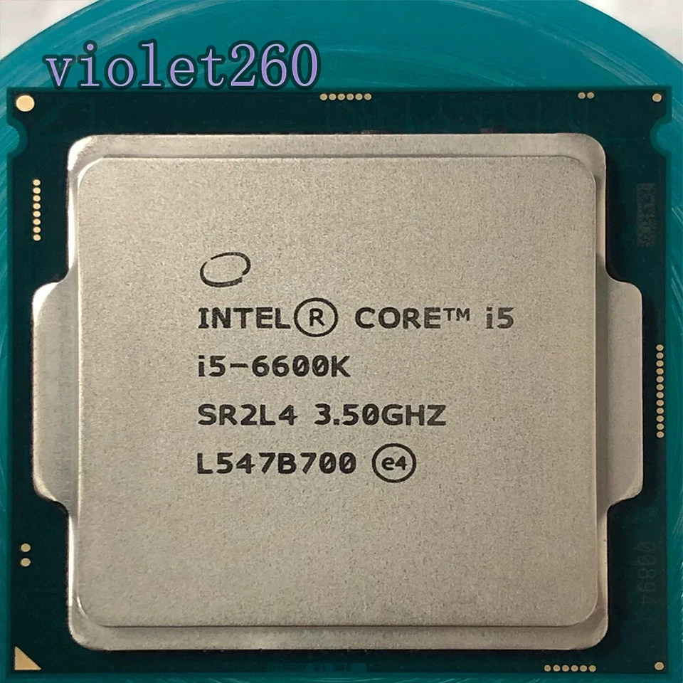 6Th Gen Intel Core i5-6600K LGA1151 CPU Processor 3.50GHz 4-Core 4-Thread - Image 1 of 1