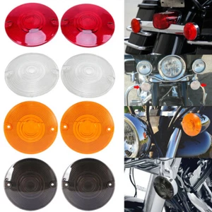 2X Turn Signal Light Lens Covers Fit for Harley Touring Electra Glide Road King - Picture 1 of 16