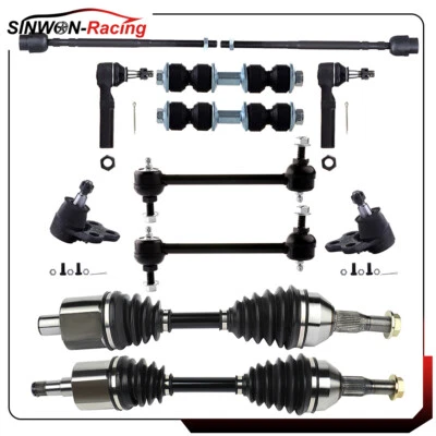 Ajuste para Chevrolet Monte Carlo 2000-2007 12X extremo de varilla de amarre delantera eje CV Foto 1 de 4