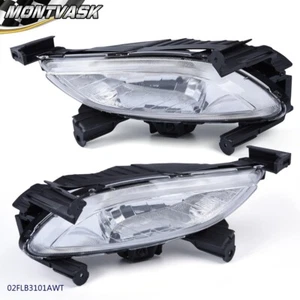 Fit For 2011-2013 Hyundai Sonata Pair Front Bumper Fog Lights Driving Lamps - Picture 1 of 12