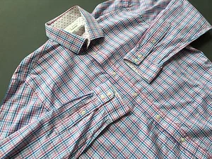MEN'S TED BAKER ENDURANCE SIZE 16 1/2 34/35 PLAID COTTON BUTTON MEDIUM - Picture 1 of 12