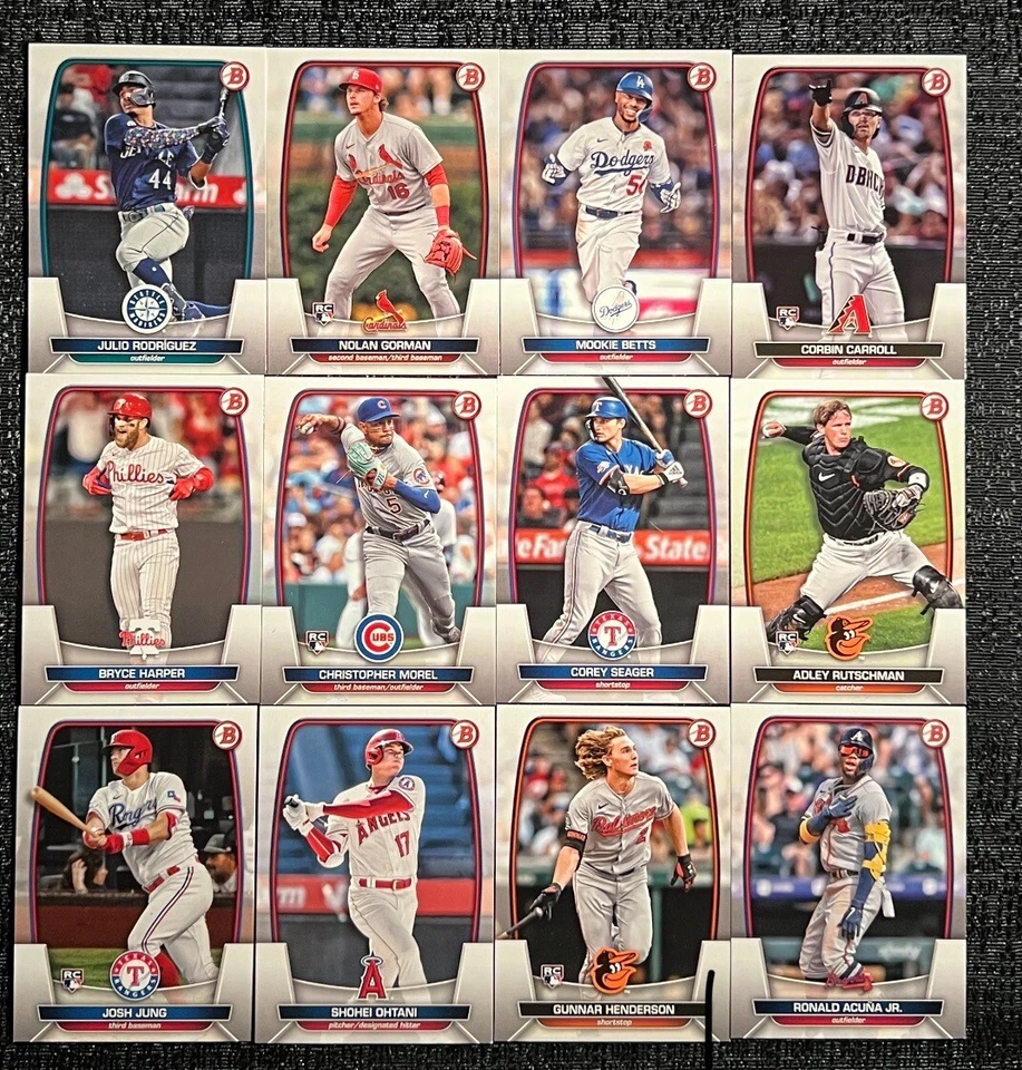 2023 Bowman Base Paper Complete Your Set You Pick Baseball Card #1-100 - Image 1 of 1