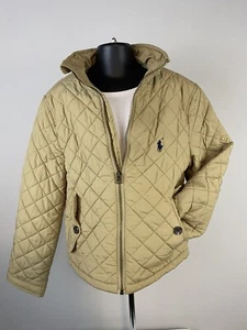 POLO RALPH LAUREN Unisex Sz  8, Diamond Quilted Beige Jacket - Picture 1 of 9