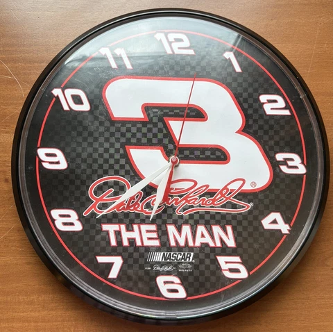Dale Earnhardt The Man Wall Clock number 3 man cave garage WinCraft Sports USA Cover