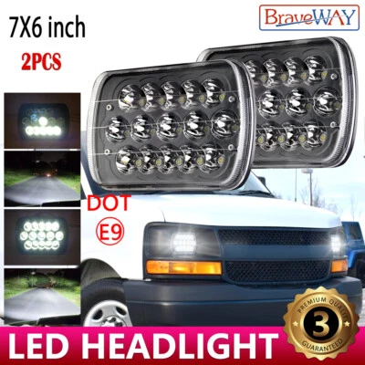 Faro LED 5"X7" 7""x6"" para camioneta de carga Chevy Express 1500 2500 3500 4X4 Foto 1 de 4