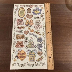 Vintage Love bugs 12” Sheet From Crafty Secrets 2002 - Picture 1 of 4