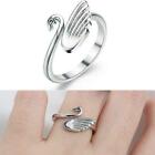 Swan Knitting Loop Crochet Ring Thimble Guide Tool Accessories Sewing Women M5F4