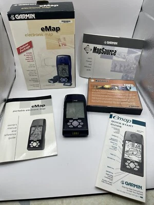 Garmin e-Map AM Portable Handheld 12 Parallel Channel GPS Tested And Works Great - Image 1 of 4