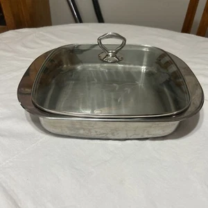 Princess House Bake and Serve 12”x12” stainless - Picture 1 of 9