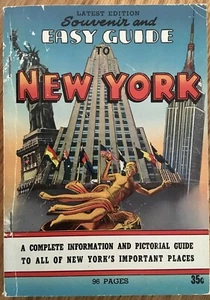 1953 Souvenir And Easy Guide to New York, 96 Page Booklet With Photos - Picture 1 of 6