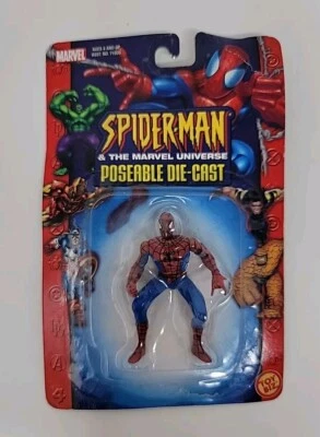 Posable Die-Cast Spider-Man SpiderMan & The Marvel Universe 2003 71020 Toybiz  Foto 1 de 4