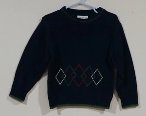 Imp Originals Boys Size 2T Blue Argyle Pullover Sweater - Picture 1 of 3