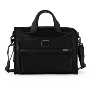 TUMI ALPHA 3 Business Bag Slim Deluxe Portfolio Black 117301-1041 - Picture 1 of 12