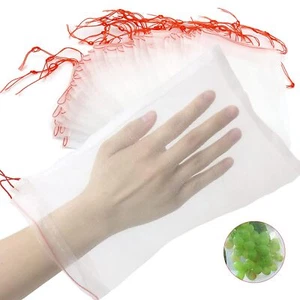 5 Fruit Protector Bags 18"x12" Fruit Mesh Bags Garden Mesh Bags with Drawstri... - Picture 1 of 4