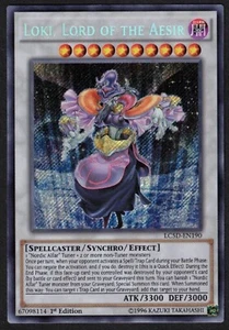 Yugioh Loki, Lord of the Aesir LC5D-EN190 Secret Rare 1st Ed - VLP - Bild 1 von 2