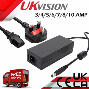 DC12V Power Supply With Adapter Connector Transformer For LED StripLight CCTV UK - Picture 1 of 13