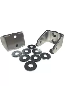 Billet Rear Lower Shock Mount Brackets For Strange Engineering Honda AWD FWD CNC - Picture 1 of 6