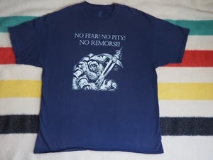 VTG Y2k 2000s Hanes Warhammer 40K Fantasy Faded Blue Promo Tee T-Shirt 2XL XXL - Picture 1 of 7