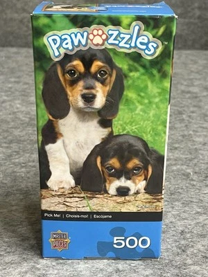 Rompecabezas MasterPieces Pawzzles 500 piezas perros beagles cachorros familia niños Foto 1 de 4