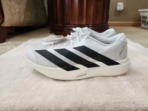 Size 13.5 - Adidas Adizero Evo SL White Black JH6206 Running Sneaker RARE SIZE - Picture 1 of 6
