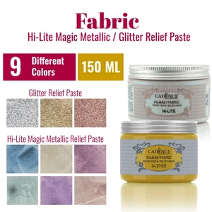 Cadence Textil Strukturpaste Hi-Lite Magic Metallik/Glitzer 150ML - Bild 1 von 8