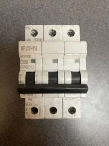 MEM MEMSHIELD 2 C50 MCH350 Triple Pole 50 Amp Type C MCB Circuit Breaker THC503 - Picture 1 of 6