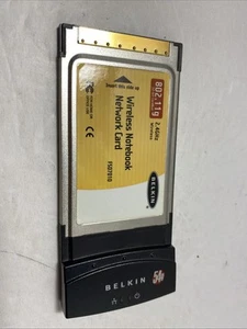 Belkin F5D7010 802.11g Wireless G Notebook Card 54Mbps CardBus WiFi Network LAN - Photo 1/5