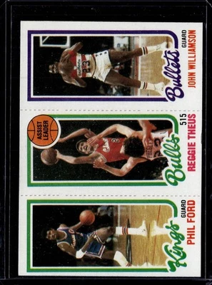 1980 年 Topps Phil Ford / Reggie Theus / John Williamson TL #43 / 127 / 252 — 第 1/2 张图片