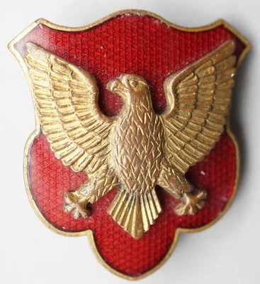 Pin de escudo de unidad DI de Amico antes de la Segunda Guerra Mundial 39º Batallón de Artillería de Campo Foto 1 de 2