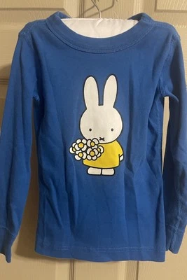 Hannah Anderson Conejo Estampado Floral Manga Larga Niñas Talla 4 100% Algodón Foto 1 de 4