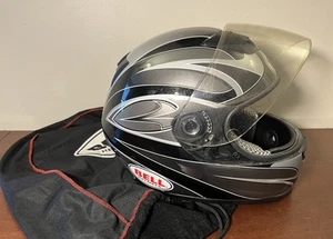 Bell Helmet DOT Sprint Black and Silver Full Face Clear Shield 2006 Size XL - Picture 1 of 19