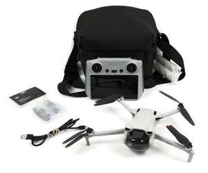 Dji Mini 3 Camera Drone w DJI RC, Battery, Case & Propellers - Tested, Working - Picture 1 of 14