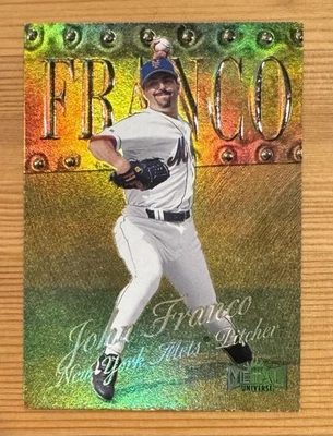 JOHN FRANCO 1999 Fleer Skybox METAL UNIVERSE GEMAS DE METALES PRECIOSOS/50 PMG #8 Mets Foto 1 de 2