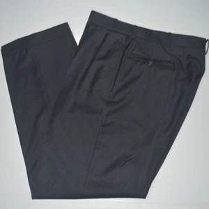 POLO RALPH LAUREN extrafeine Anzughose 100 % Wolle anthrazit plissiert 36 x 32 - Bild 1 von 4