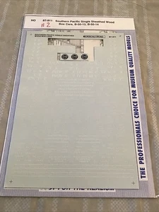 Microscale Decals HO Scale 87-911: Southern Pacific Wood Boxcars PARTIAL #2 - Picture 1 of 1