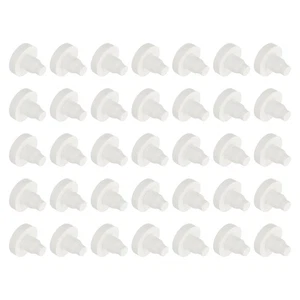 Parachoques de vástago suave 7 x 15 mm, parachoques integrado anticolisión - 35 piezas (blanco) - Imagen 1 de 6