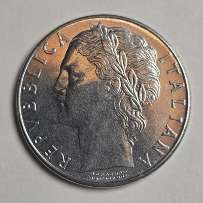1980 Italy 100 Lire BEAUTIFUL AU CONDITION Coin Currency FREE SHIPPING  - Image 1 of 4