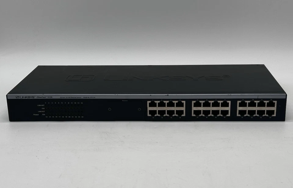 Linksys  Instant EtherFast (EF3124) 24-Ports External Switch-No Charger - Image 1 of 4
