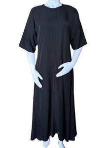 Vestido de Camiseta Maxi para Mujer COS Negro Manga Corta Cuello Redondo Talla 8 - Imagen 1 de 8