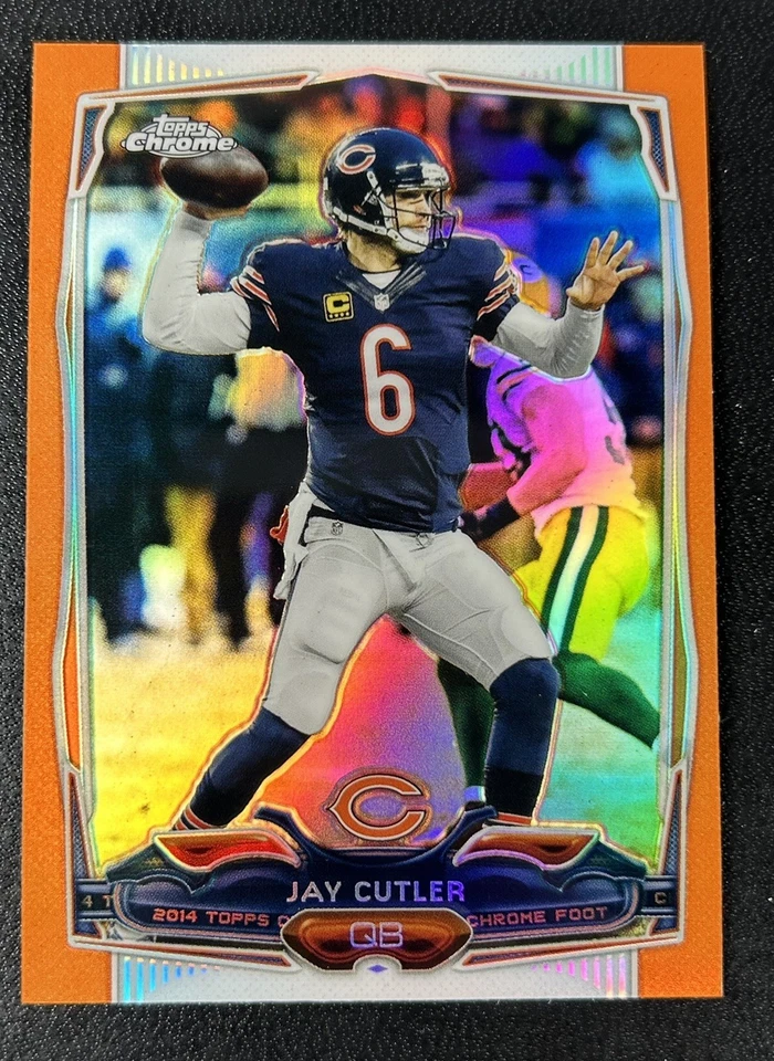 2014 Topps Chrome Retail Orange Refractor Jay Cutler #58 Chicgo Bears - Image 1 of 2