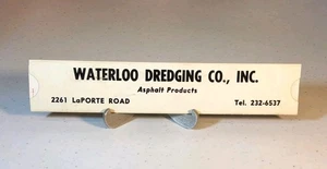 Vtg. Adv. - Asphalt Calculator - Waterloo Dredging Co. - Waterloo, Iowa ~ AD-102 - Picture 1 of 11