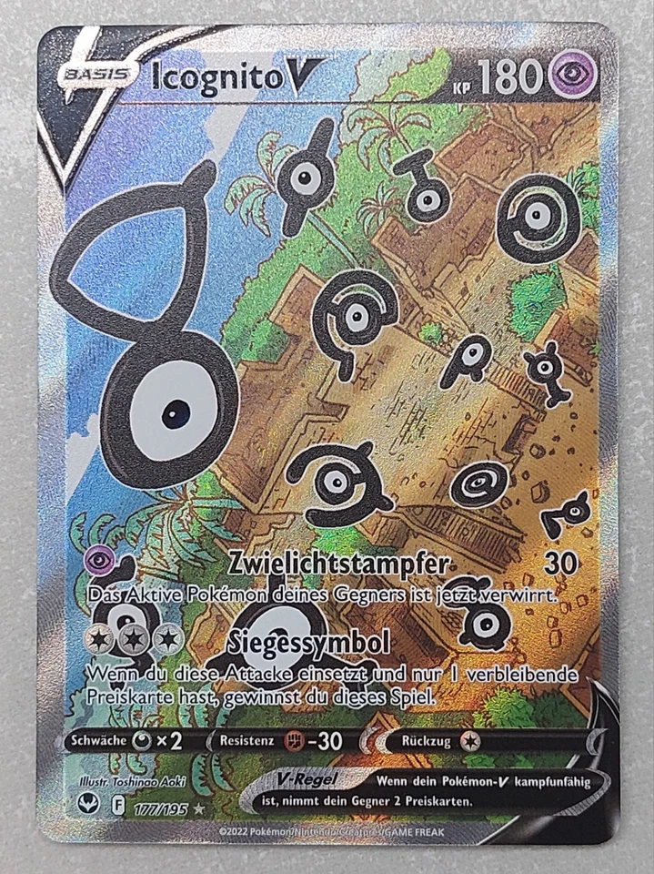 Icognito V 177/195 Silberne Sturmwinde Alt Art Pokemon TCG Boosterfrisch Deutsch - Bild 1 von 1
