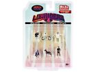 "Lowriders 4" 6 piece Diecast Set (4 Men 1 Dog 1 Bicycle Figures and Accessorie