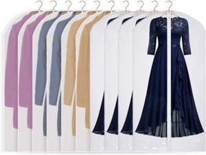 10 Stück Kleidersack lange kleidersäcke Anzughülle Kleider Kleiderhülle 60*140cm - Bild 1 von 16