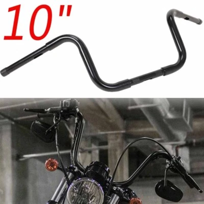 10" Ape Hanger 1" Handlebar For Harley Sportster Softail Foto 1 de 4