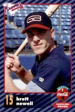 1996 Greenville Braves Coke #19 Brett Newell Santa Monica El Segundo California